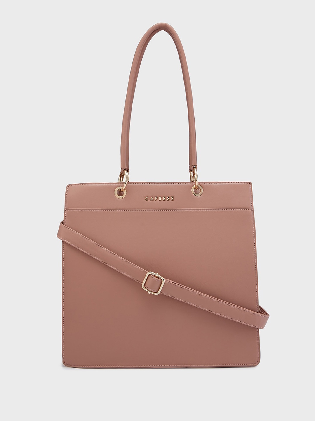 

Caprese Oversized Structured Shoulder Bag, Pink