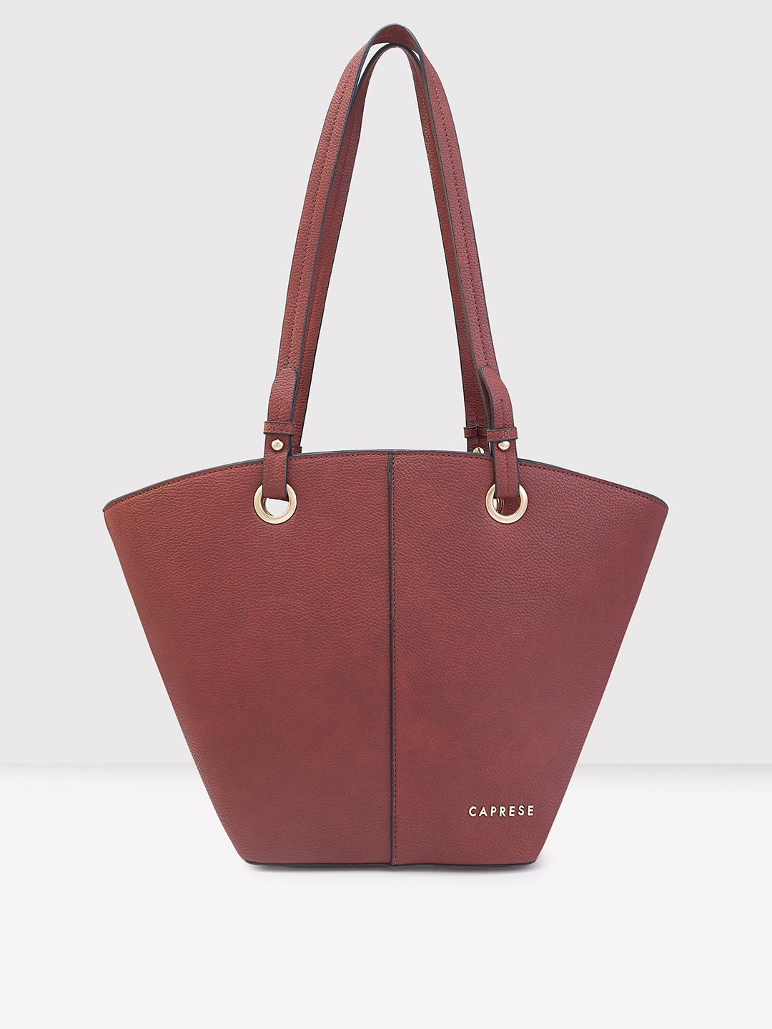 

Caprese Textured Structured Tote Bag, Maroon