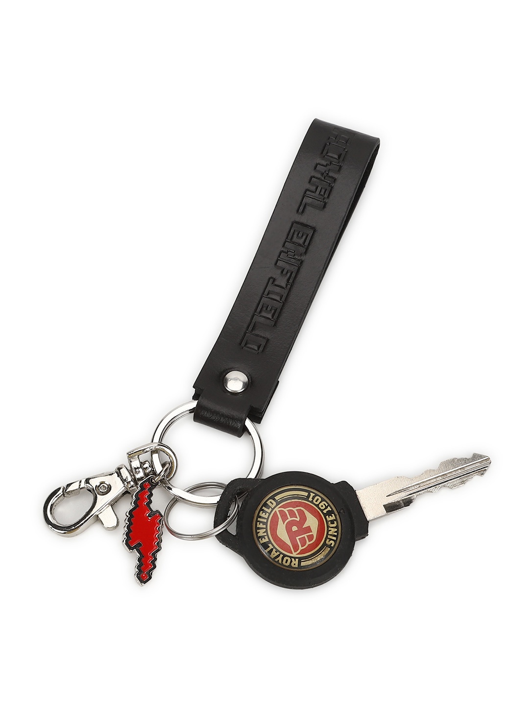 

Royal Enfield Charm Keychain, Black
