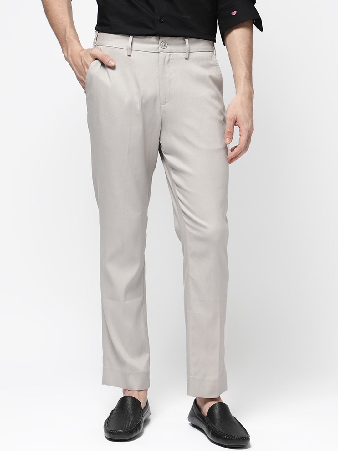

RARE RABBIT Men Glade-1 Regular Fit Trousers, Beige