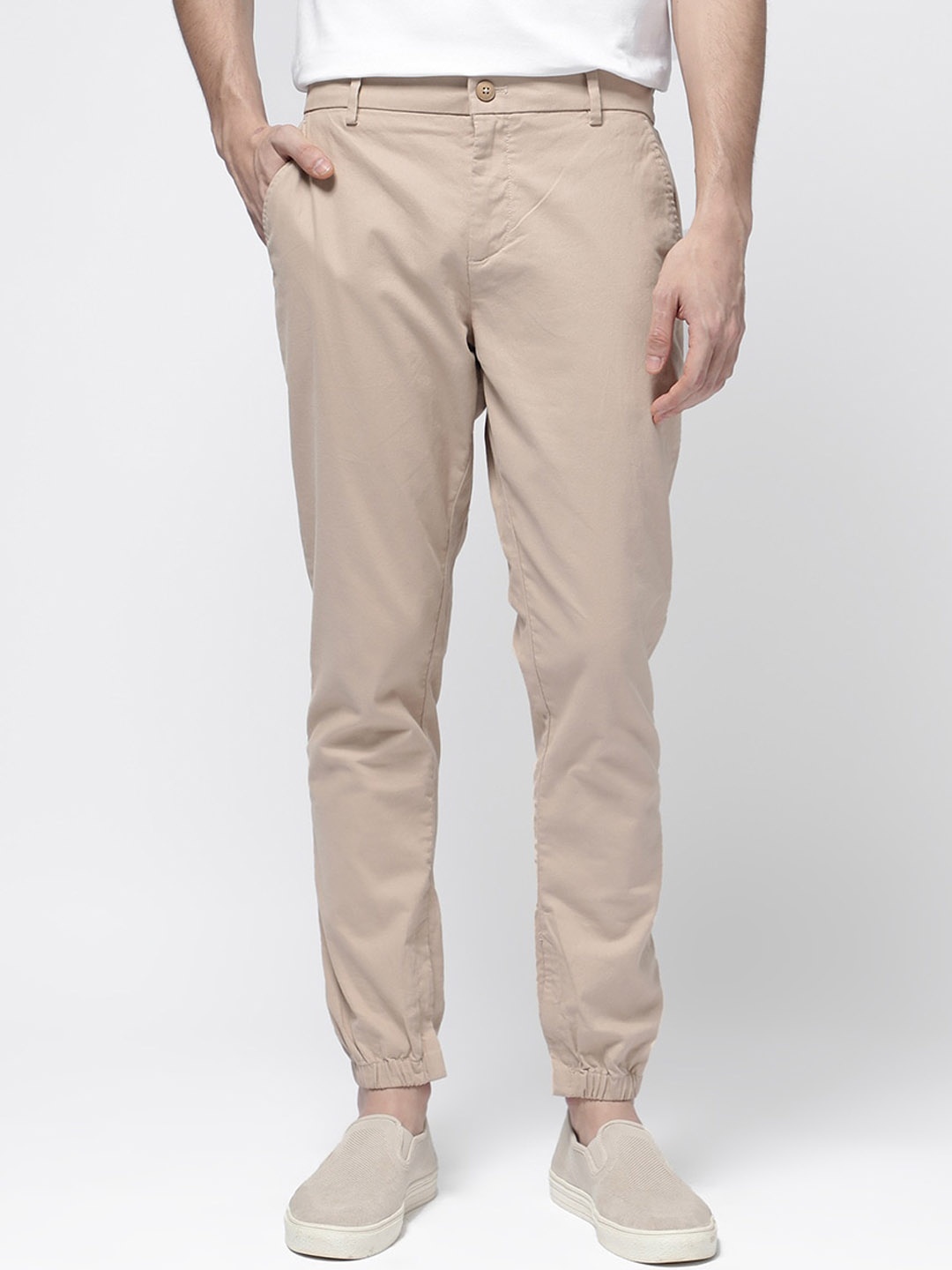 

RARE RABBIT Men Zade Regular Fit Trousers, Khaki