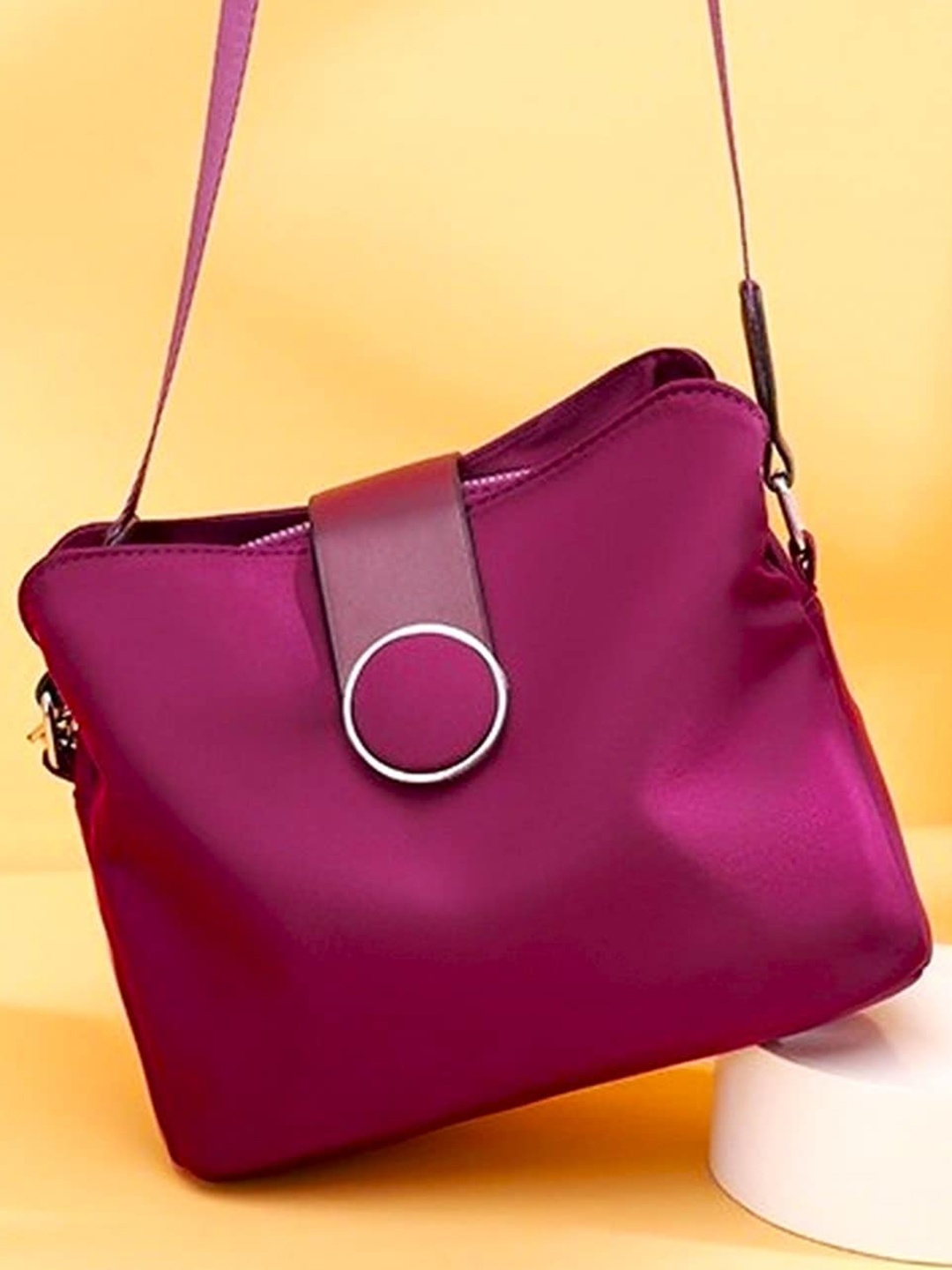 

Diva Dale Structured Sling Bag, Purple