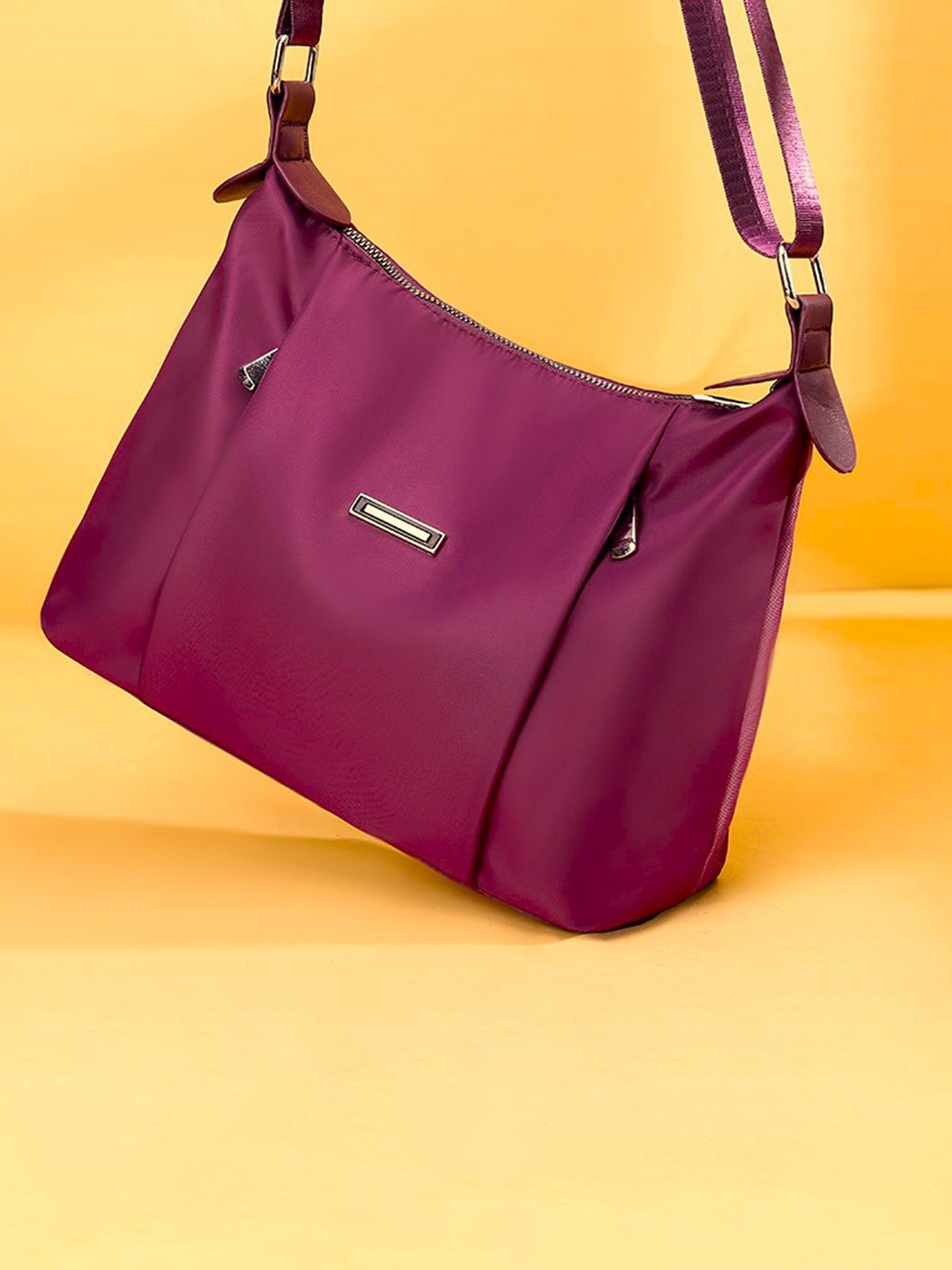 

Diva Dale Zip Detail Shoulder Bag, Purple