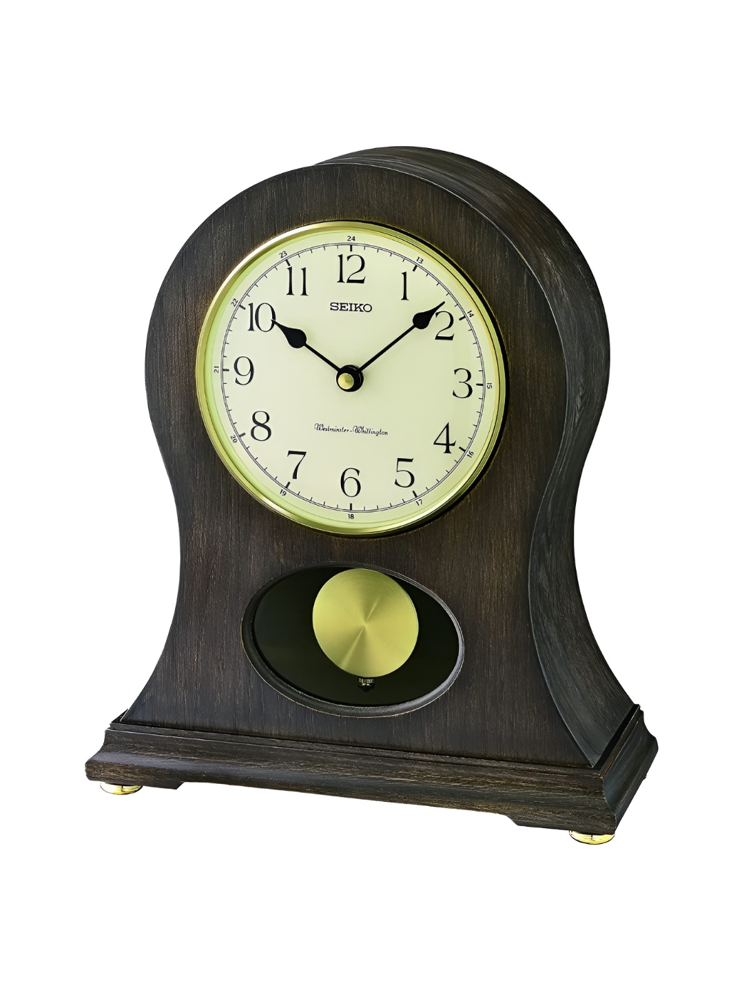 

SEIKO Brown Abstract Shaped Traditional Table Clock