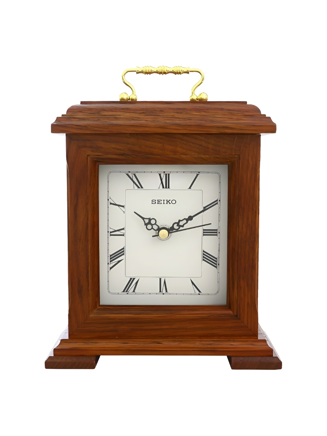 

SEIKO Brown & White Traditional Table Clock