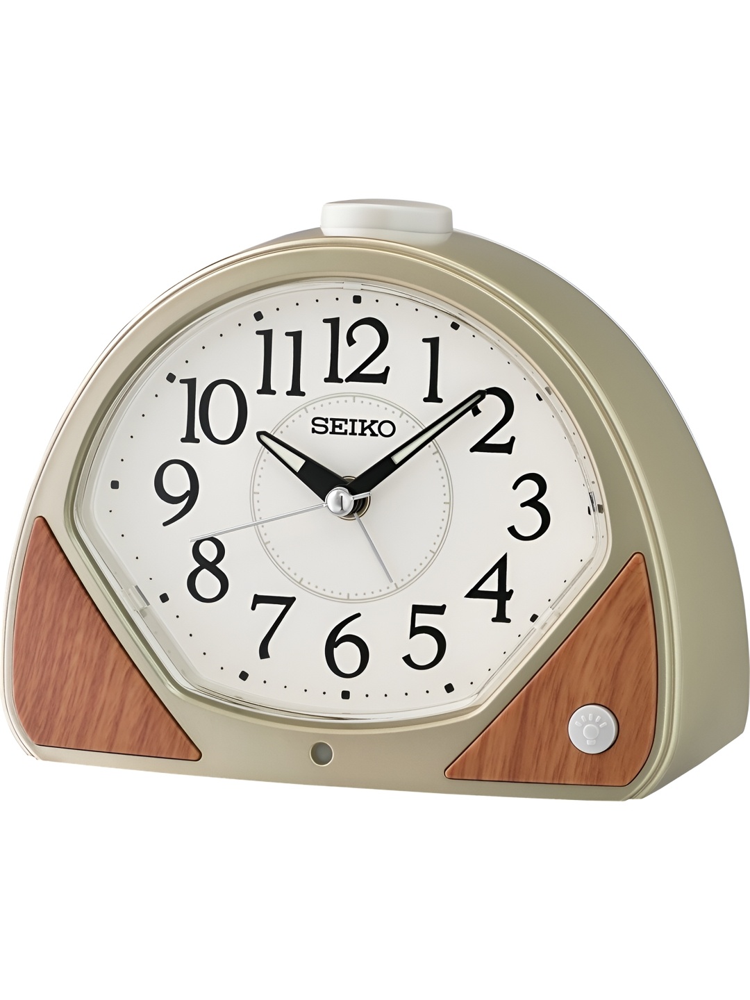 

SEIKO Gold-Toned & Brown Abstract Shaped Traditional Table Clock