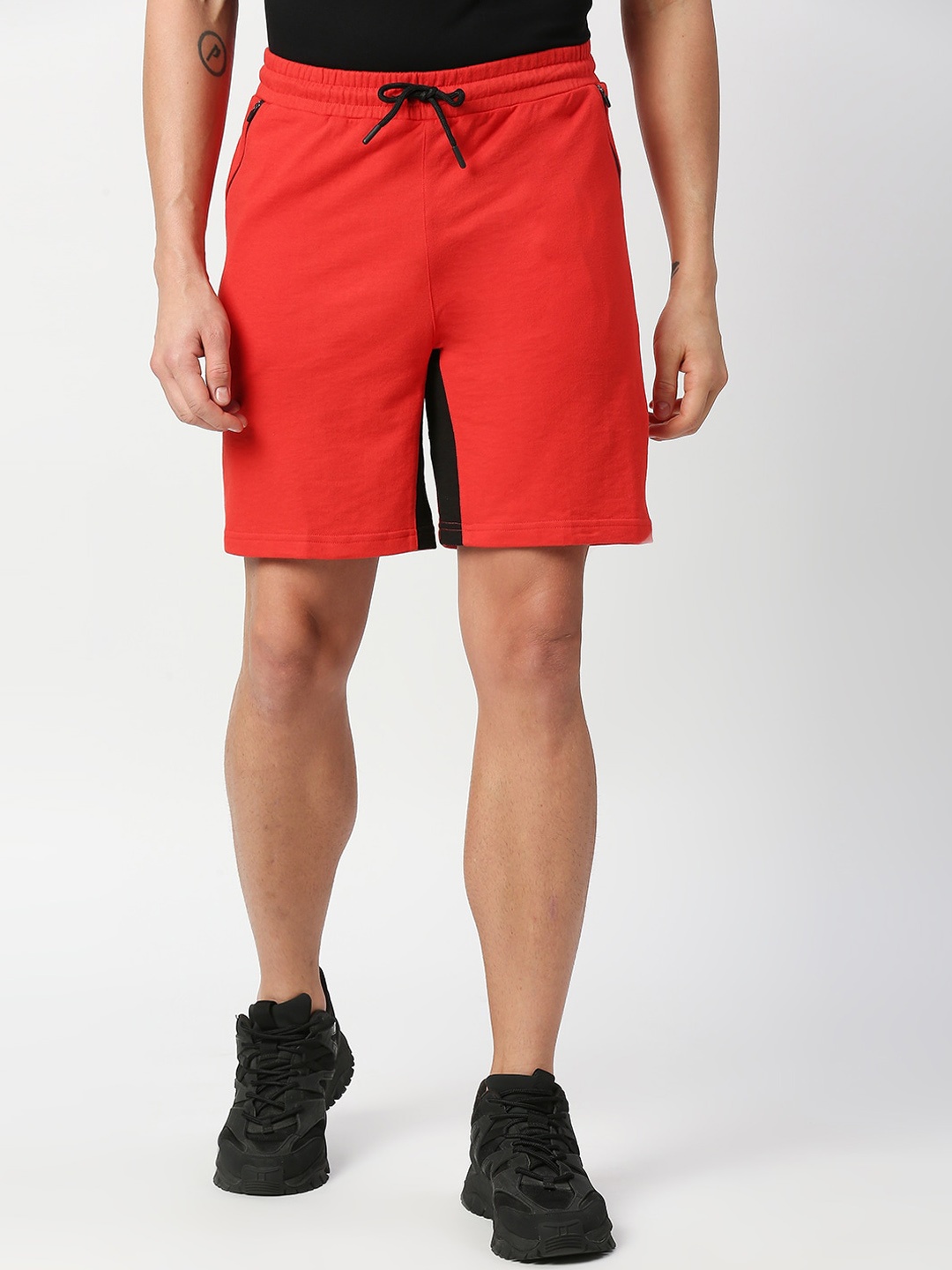 

FiTZ Men Regular Fit Sports Shorts, Red