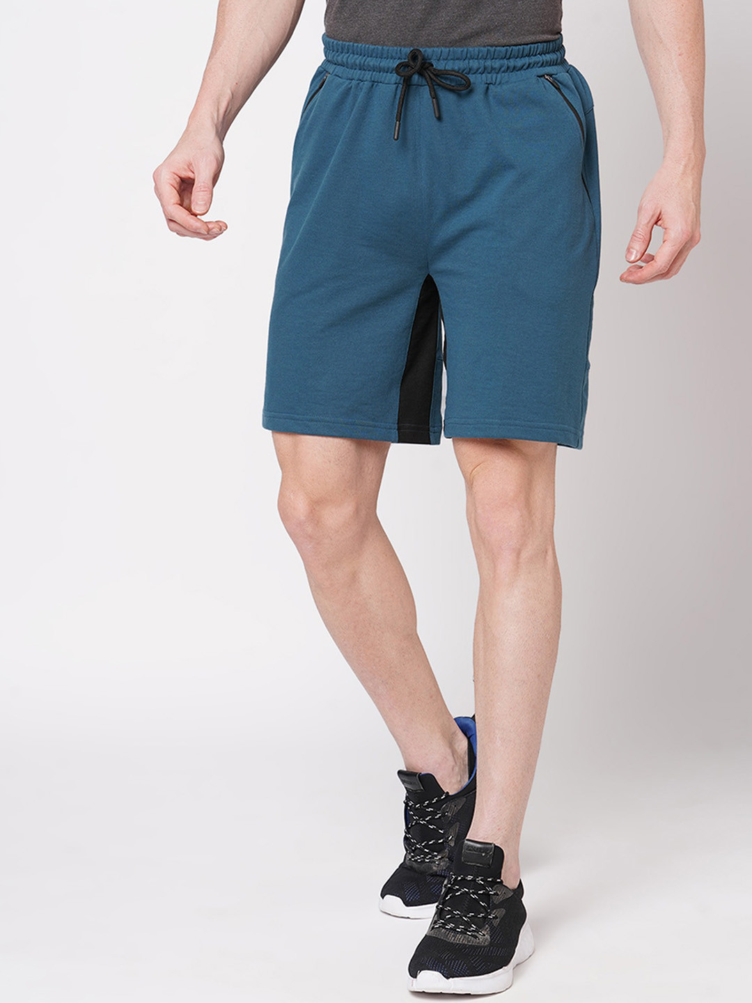 

FiTZ Men Regular Fit Sports Shorts, Teal