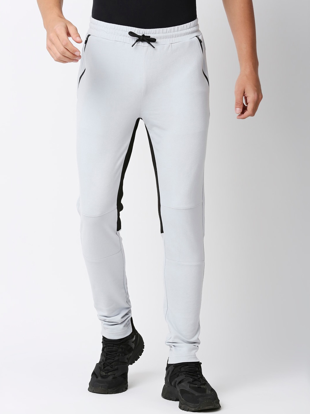 

FiTZ Nonchalant Luxury Men Slim-Fit Mid Rise Joggers, Grey