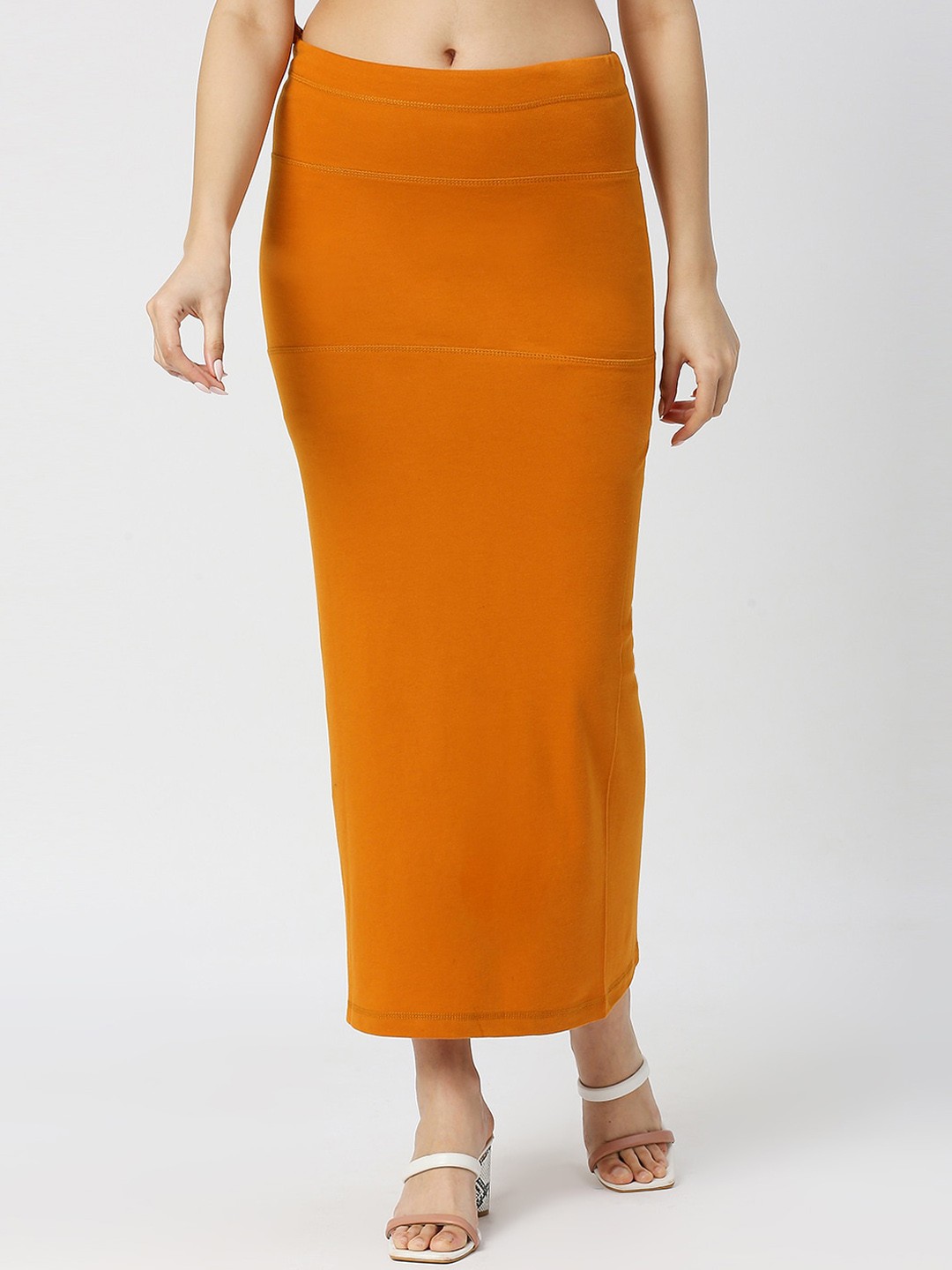 

FEMMIBELLA Mermaid Fit Saree Shapewear, Orange