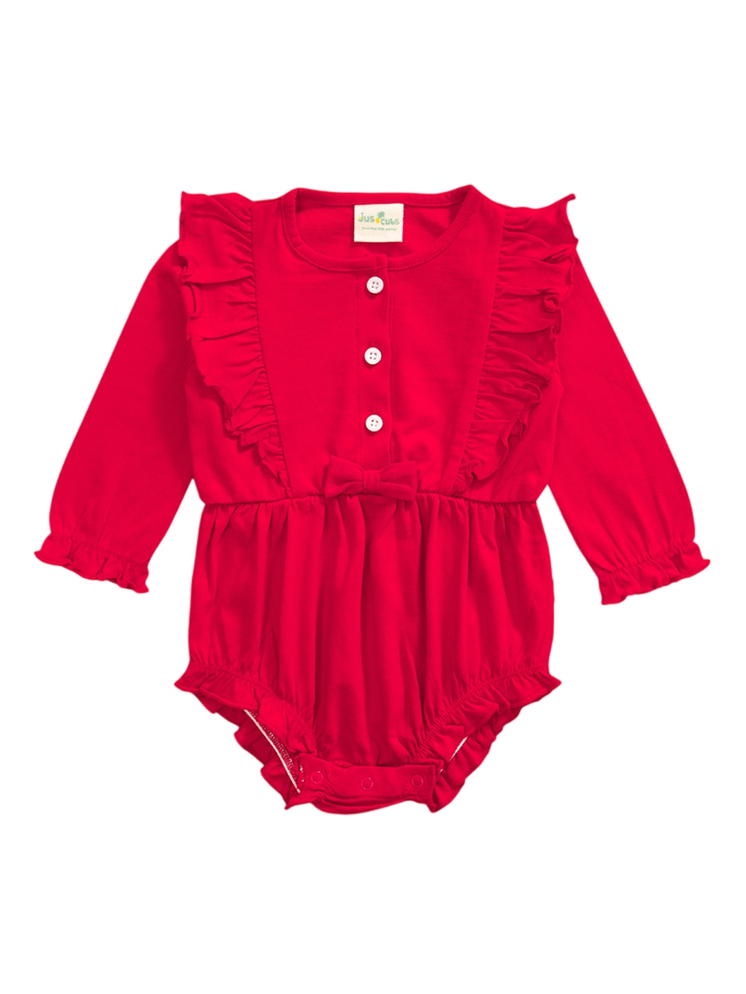 

JusCubs Infant Girls Cotton Bodysuit, Red