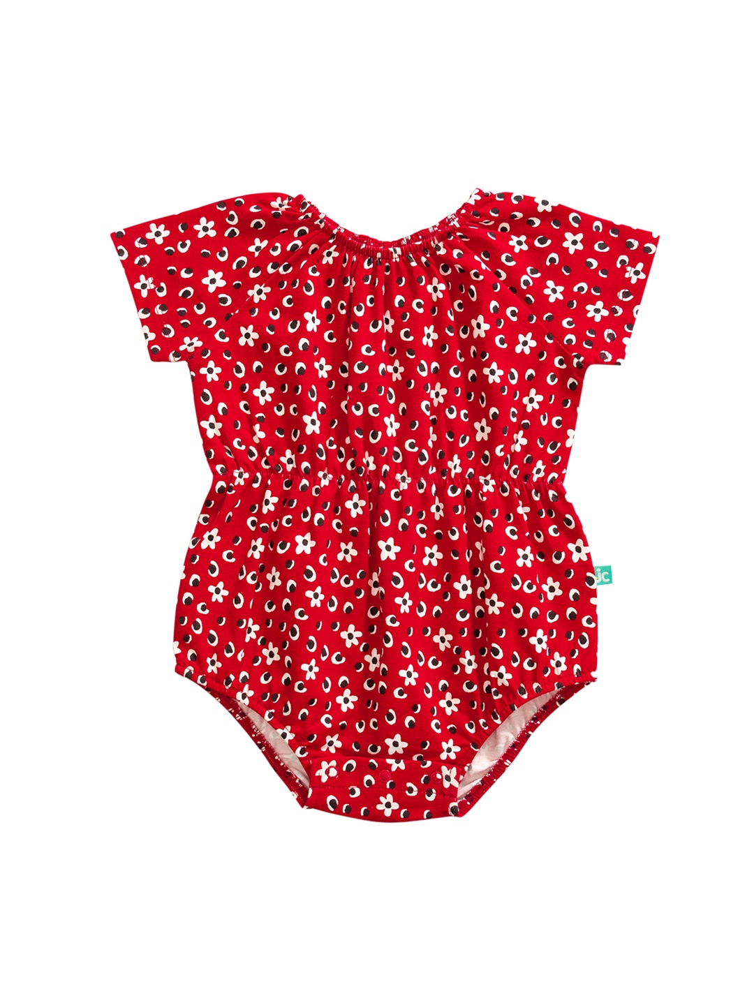 

JusCubs Infant Girls Printed Cotton Bodysuit, Red