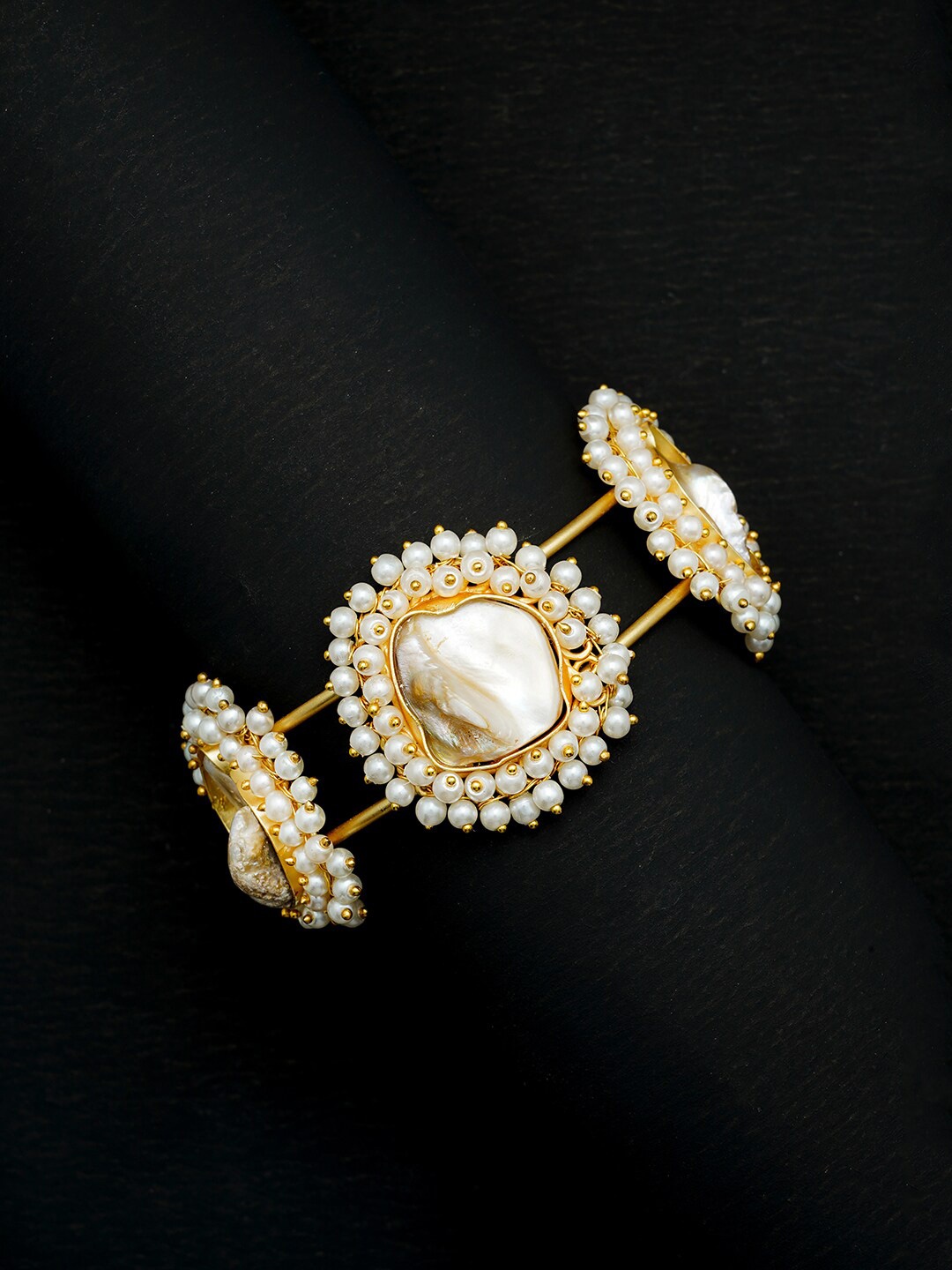 

VIRAASI Gold Plated Cuff Bracelet
