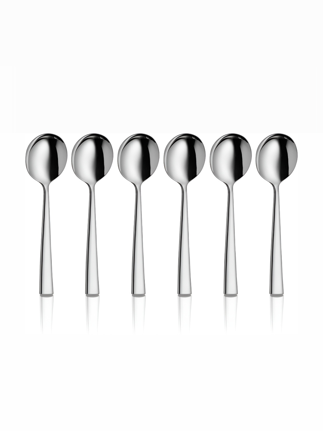 

Shri & Sam Silver Toned 6 Pieces Stainless Steel Soup Spoons