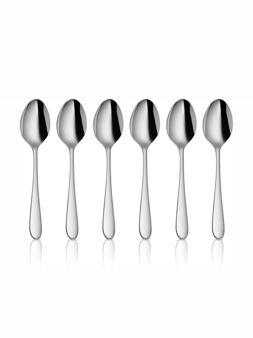 

Shri & Sam Jasmine Silver Toned 6 Pcs Stainless Steel Dessert Spoons