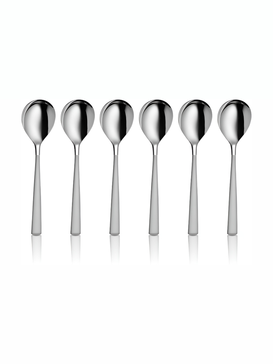 

Shri & Sam GSW Silver Toned 6 Pieces Soup Spoons