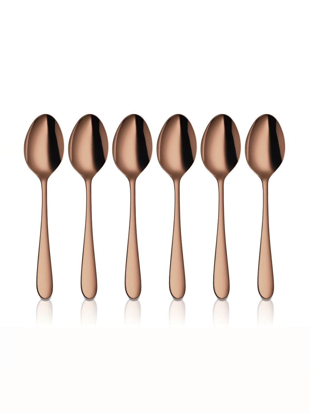 

Shri & Sam Jasmine Rose Gold 6 Pieces PVD Coating Stainless Steel Baby Spoons