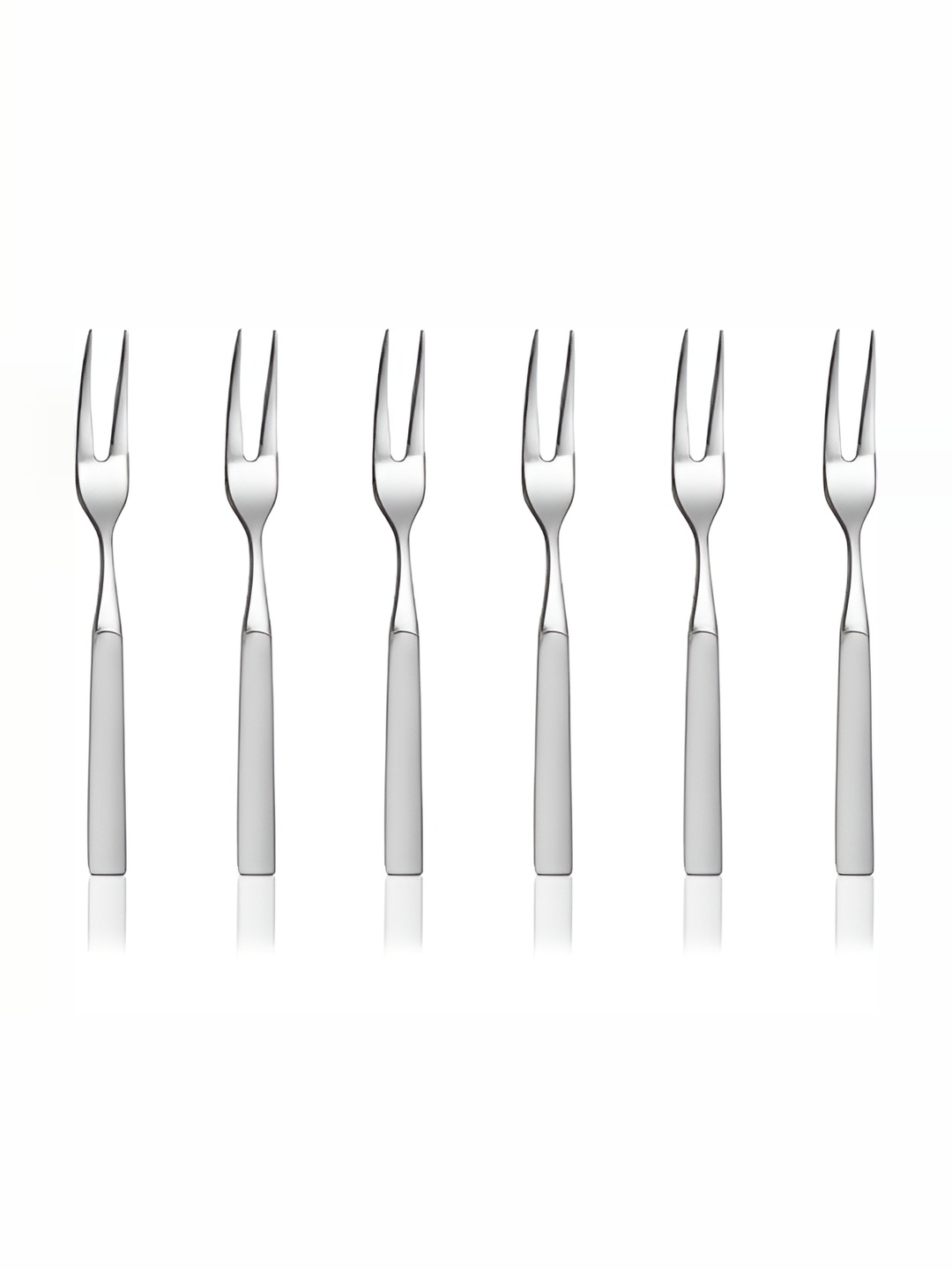 

Shri & Sam Silver 6 Pieces Stainless Steel Fruit Forks