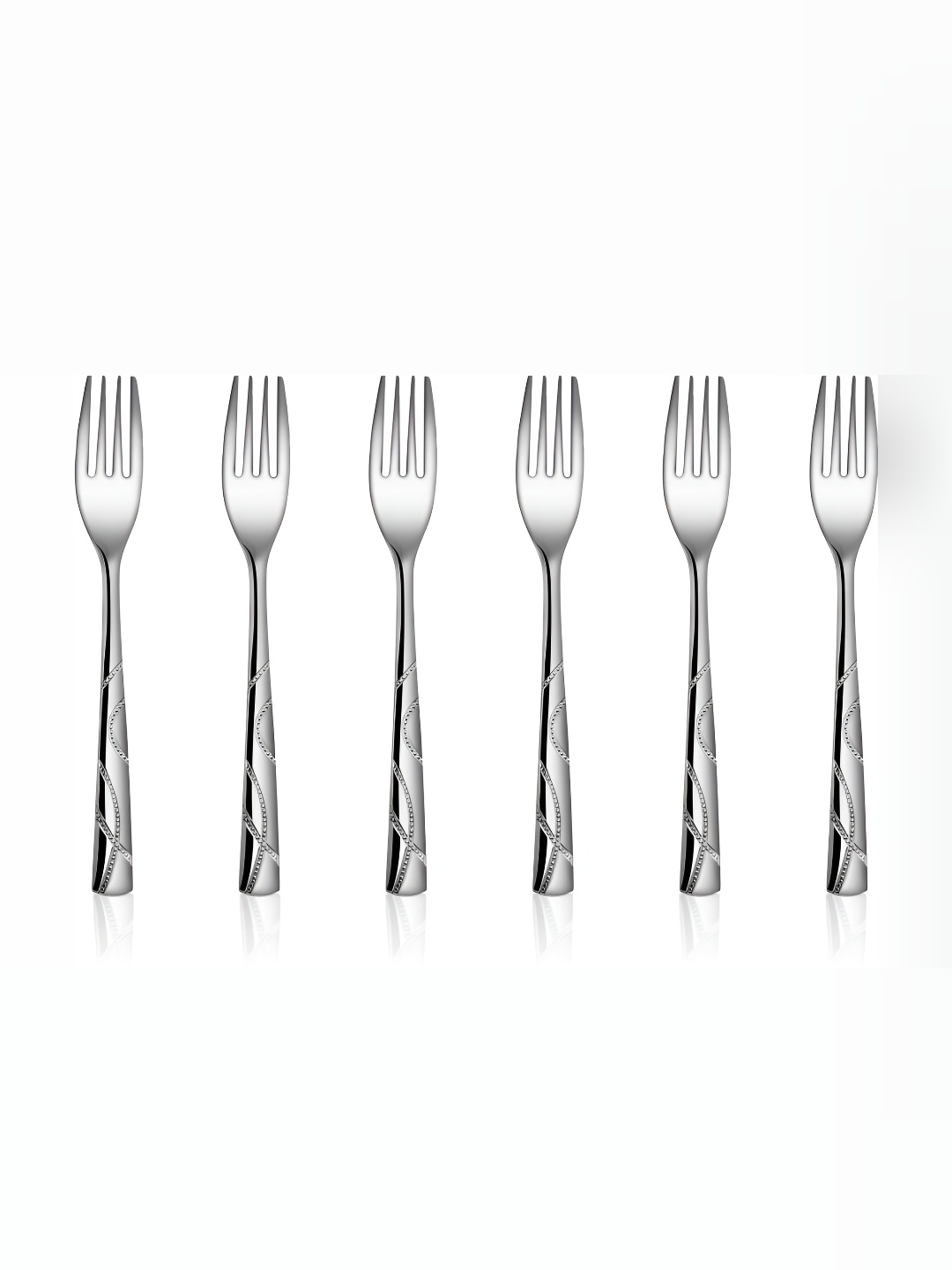 

Shri & Sam 6-Pcs Grey Stainless Steel Dinner Forks