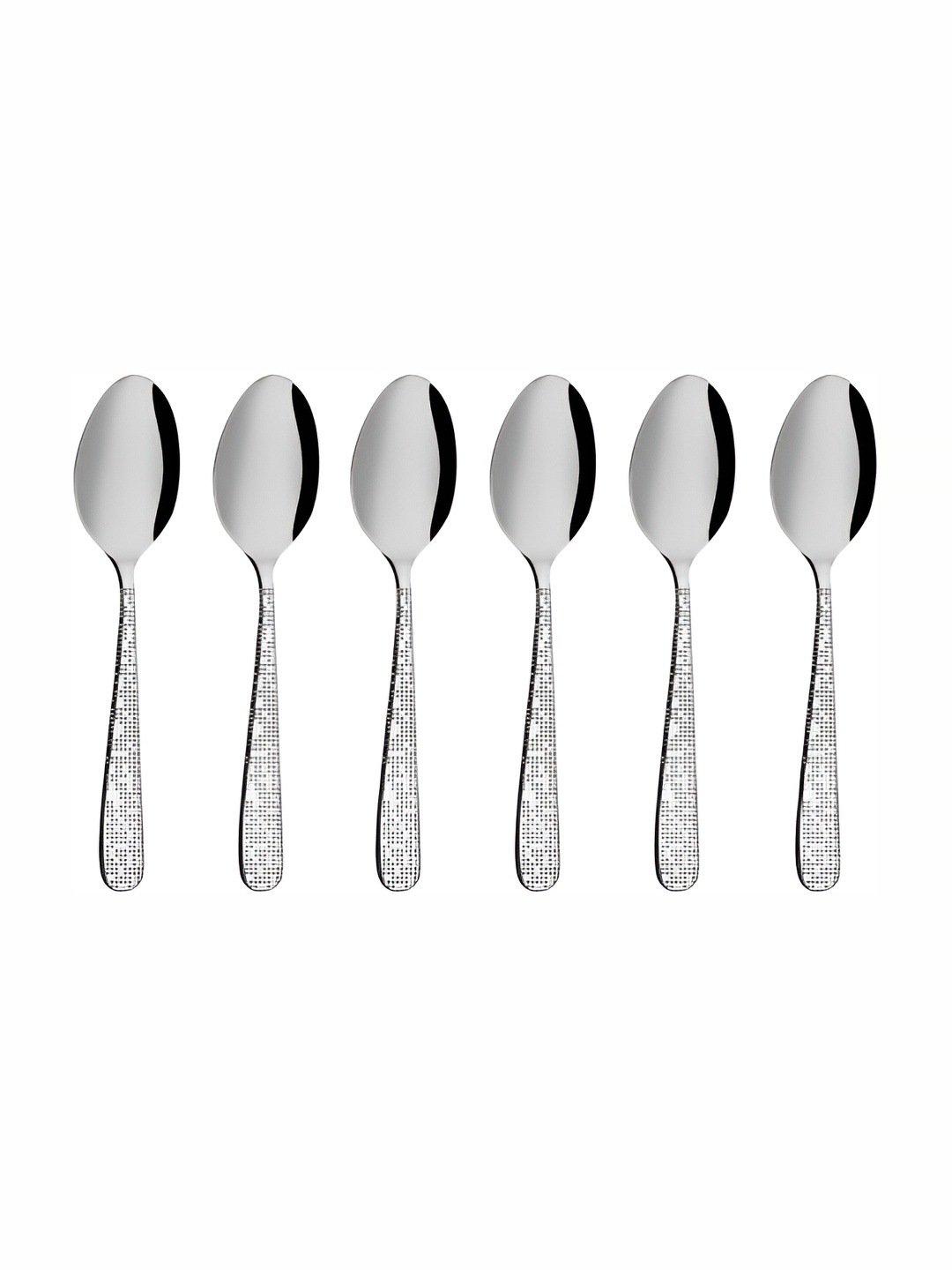 

Shri & Sam Silver Toned 6 Pieces Laser Coffee Spoons