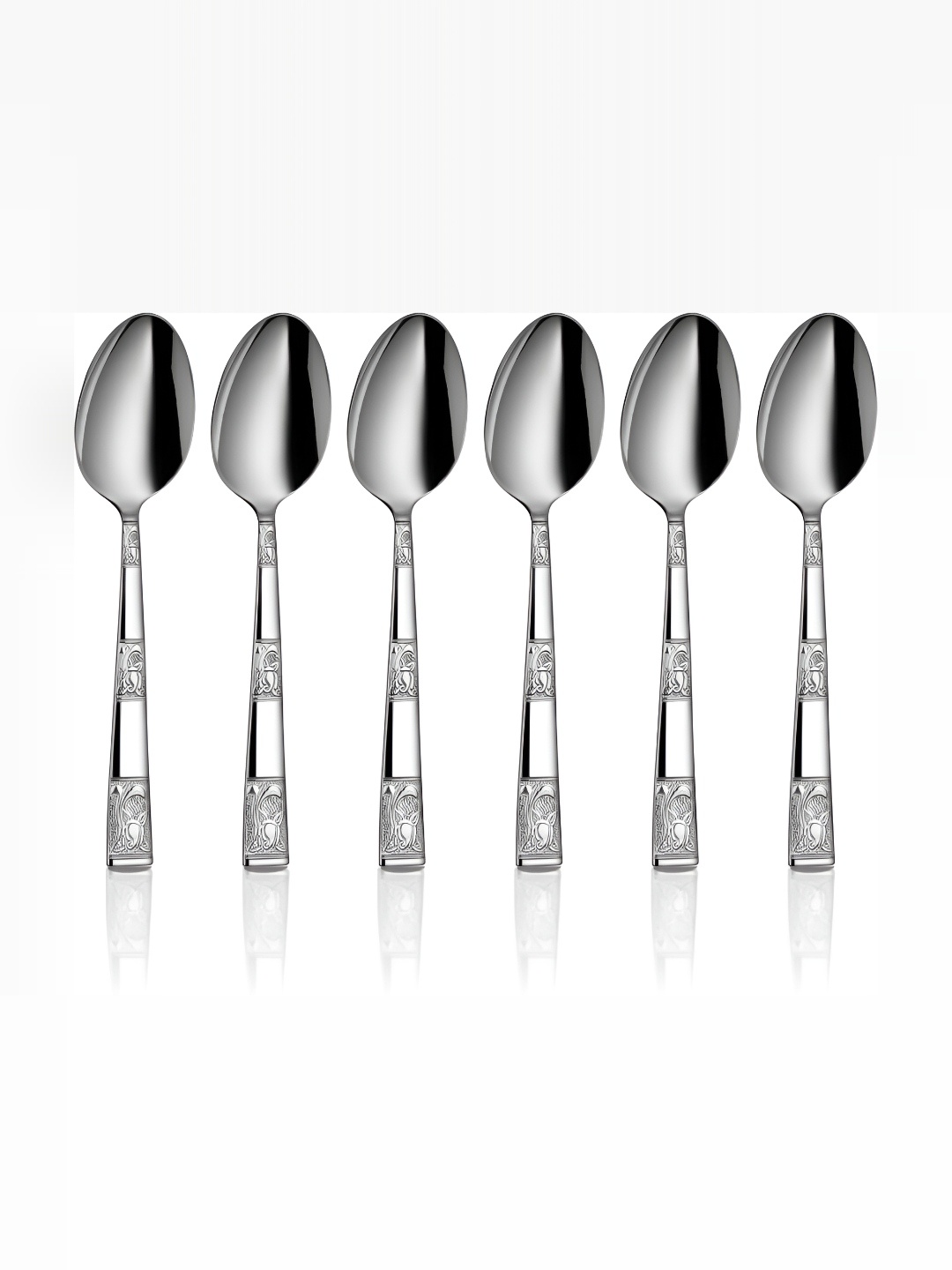 

Shri & Sam Lotus 6-Pcs Grey Tea Spoons