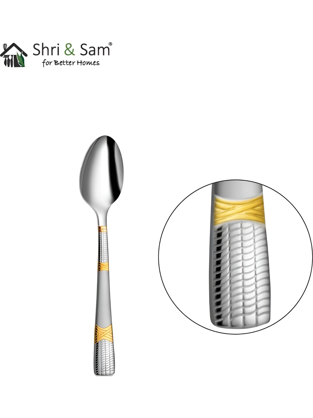 

Shri & Sam 6-pcs Stainless Steel Baby Spoons, Silver