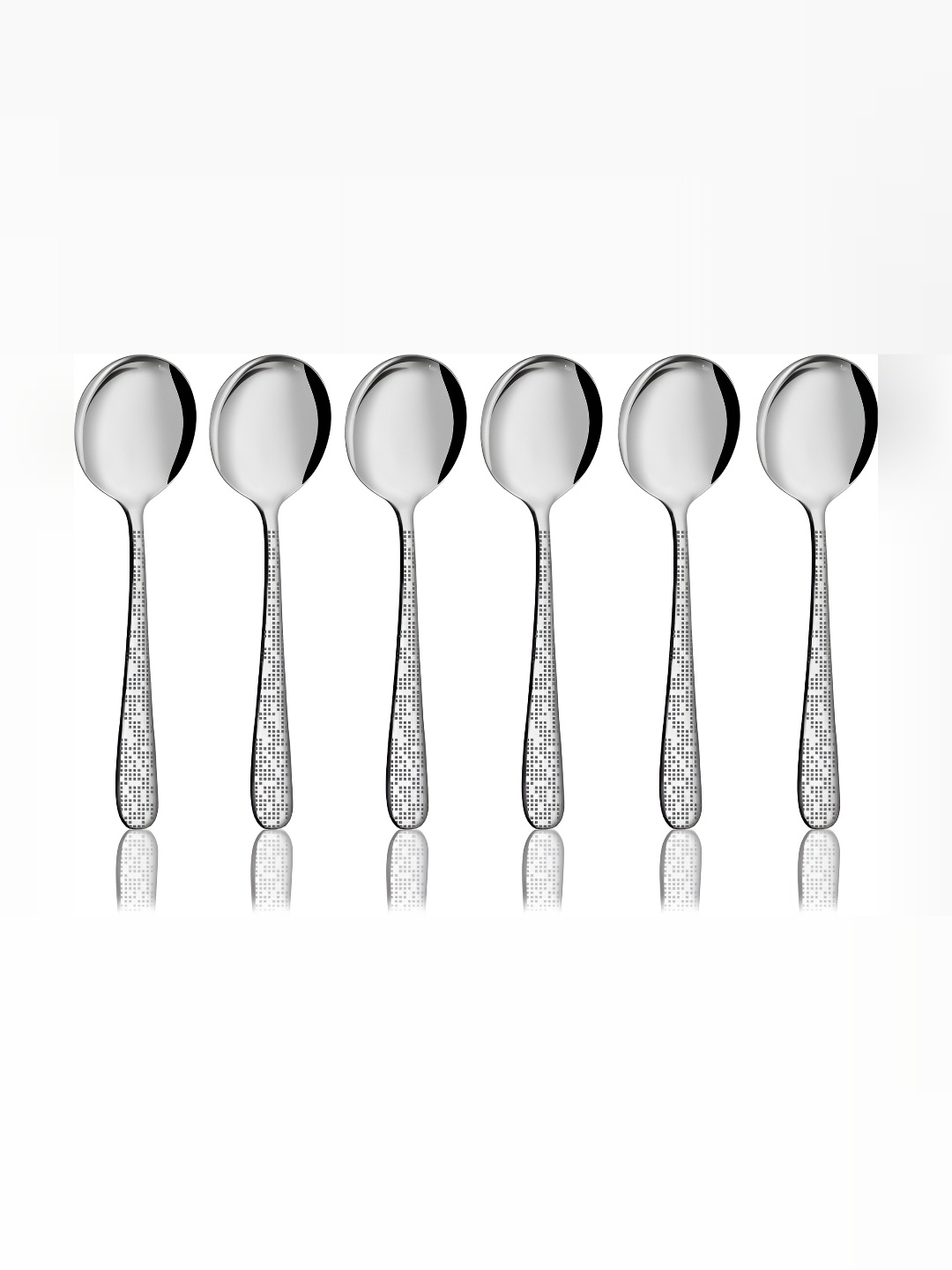 

Shri & Sam 6-pcs Stainless Steel Soup Spoon, Silver