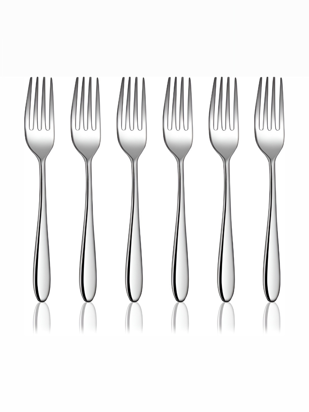 

Shri & Sam 6-pcs Stainless Steel Dinner Fork, Silver