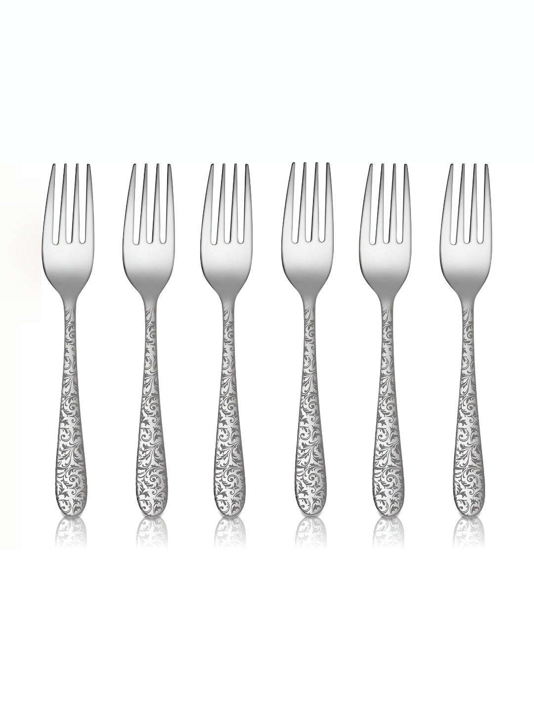 

Shri & Sam Silver toned 6 Pieces Stainless Steel Dinner Forks