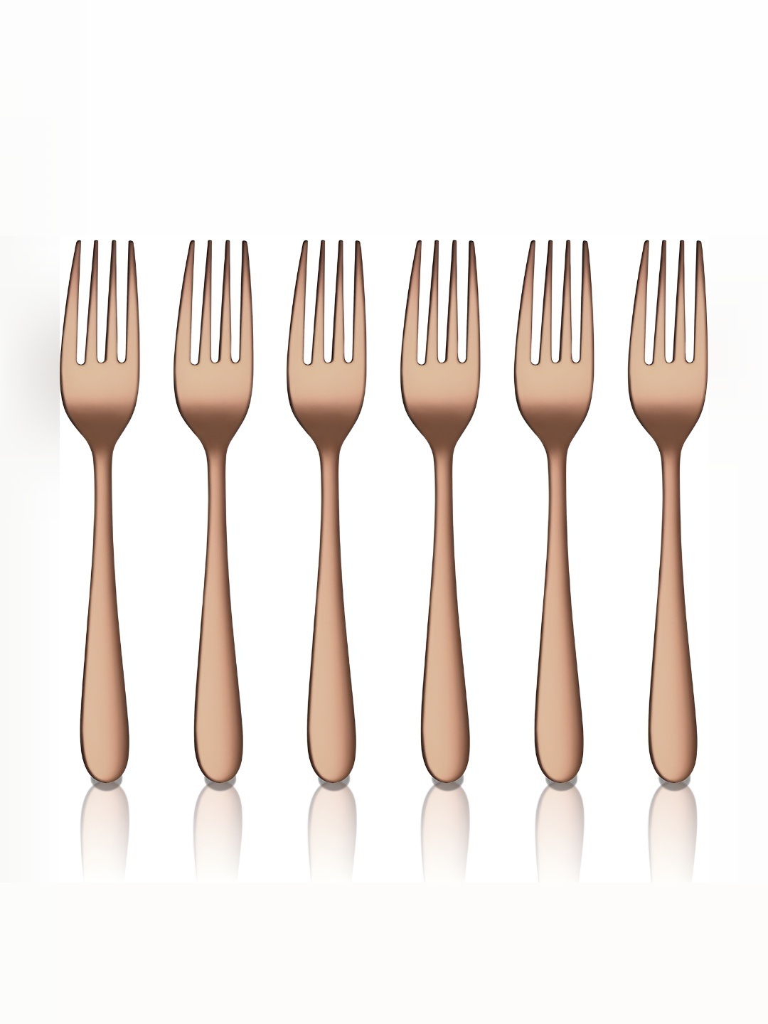 

Shri & Sam Jasmine Rose Gold 6 Pieces Dessert Fork Cutlery Set