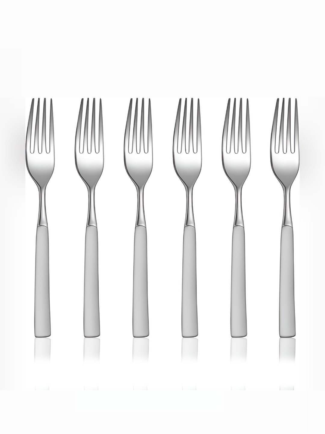 

Shri & Sam Jewel Silver toned 6-Pcs Stainless Steel Dinner Forks