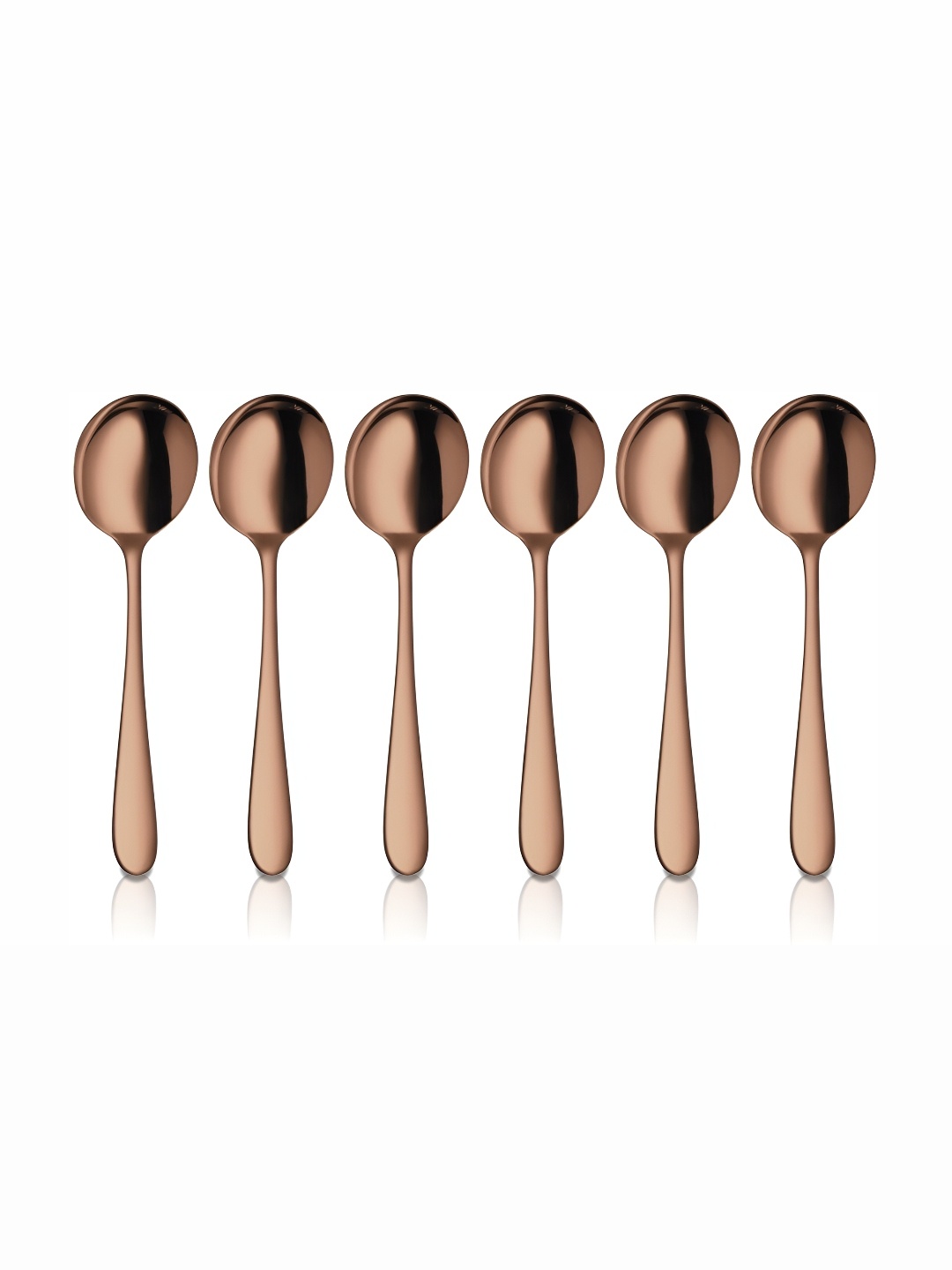 

Shri & Sam Jasmine Rose Gold 6Pcs PVD Coating Soup Spoons