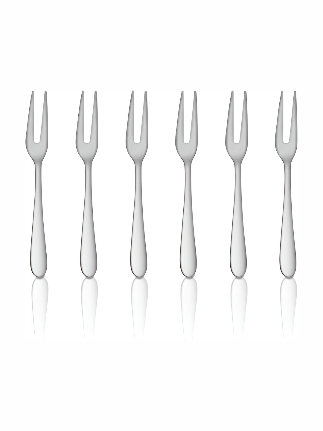 

Shri & Sam 6-pcs Stainless Steel Fruit Fork, Silver