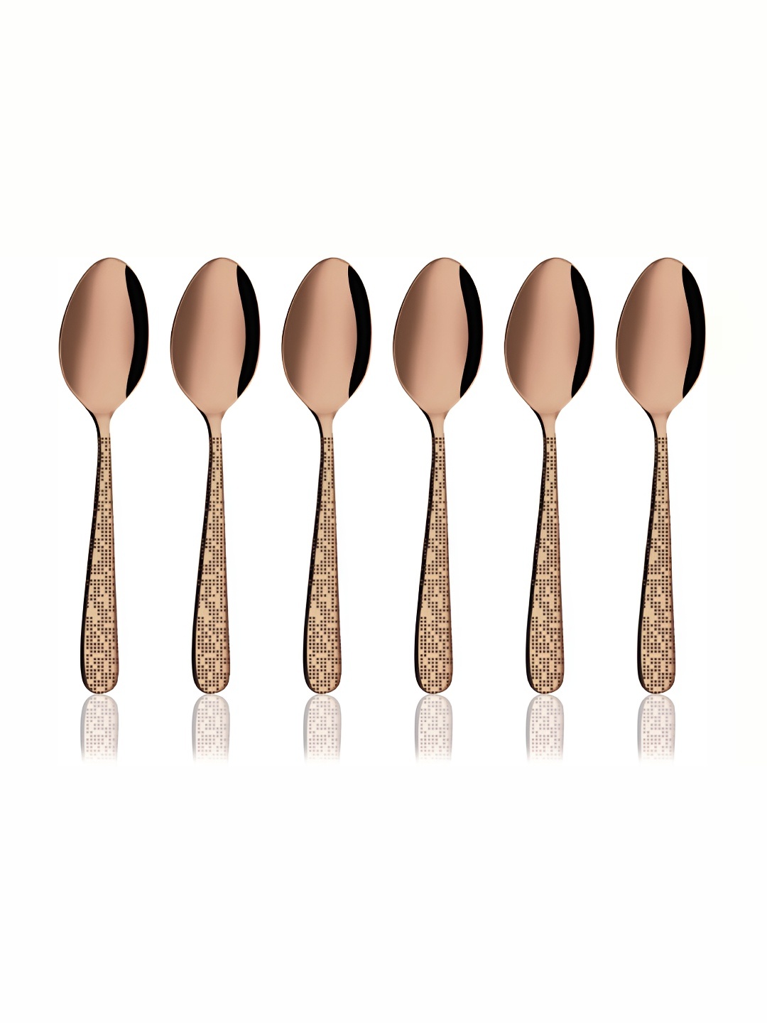 

Shri & Sam Monika 6-Pcs Rose Gold-Coloured Laser Baby Spoon Cutlery Set