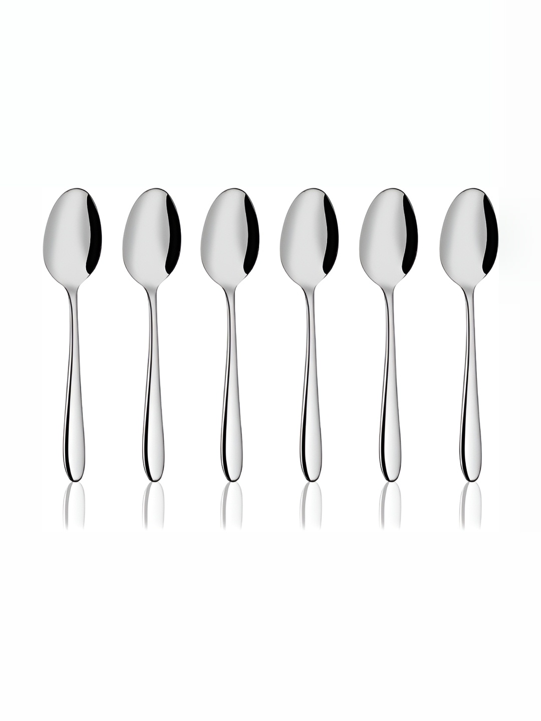 

Shri & Sam Silver-Toned 6 Pieces Stainless Steel Dessert Spoons