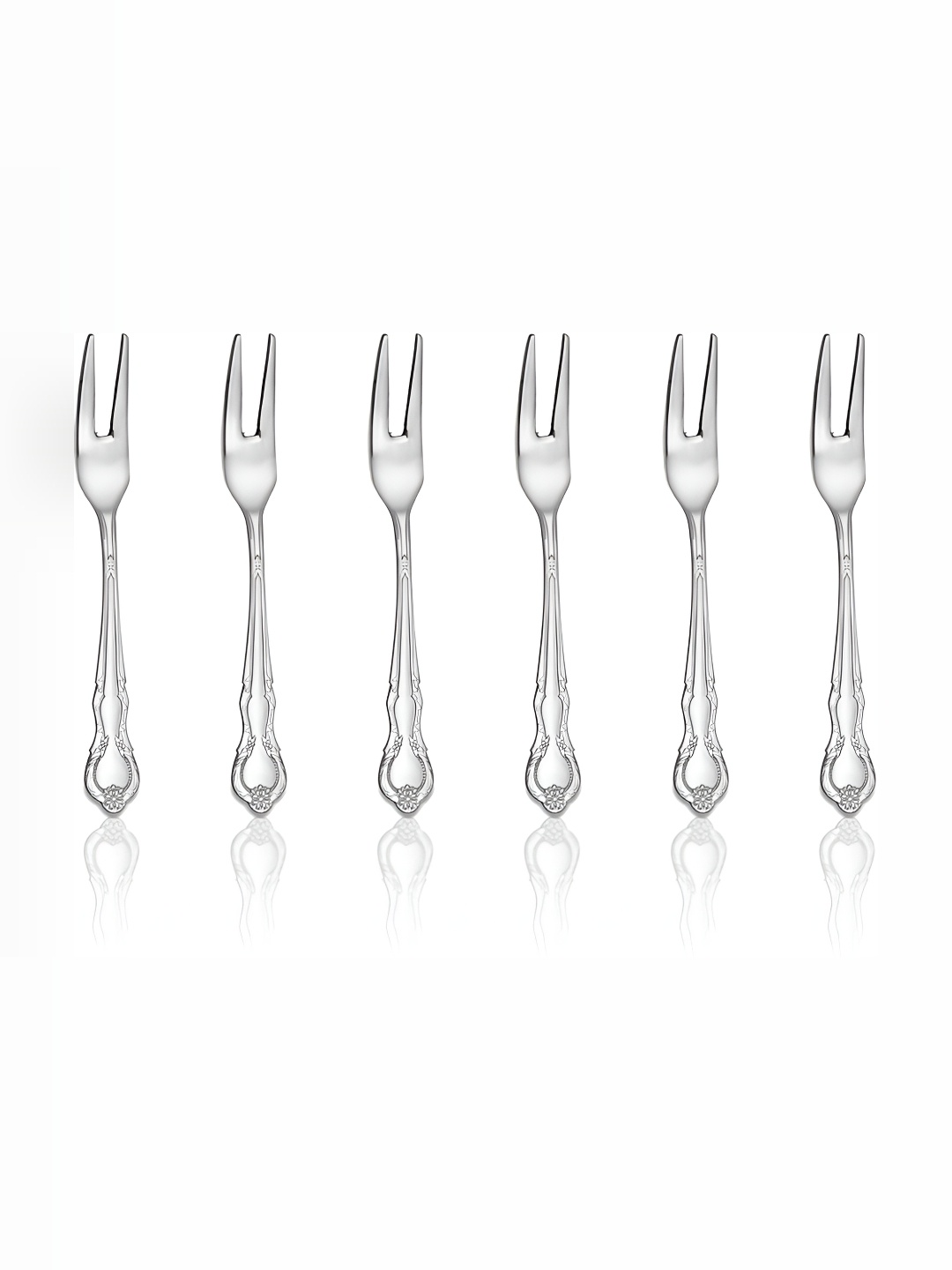 

Shri & Sam 6 Pieces Stainless Steel Fruit Fork, Grey