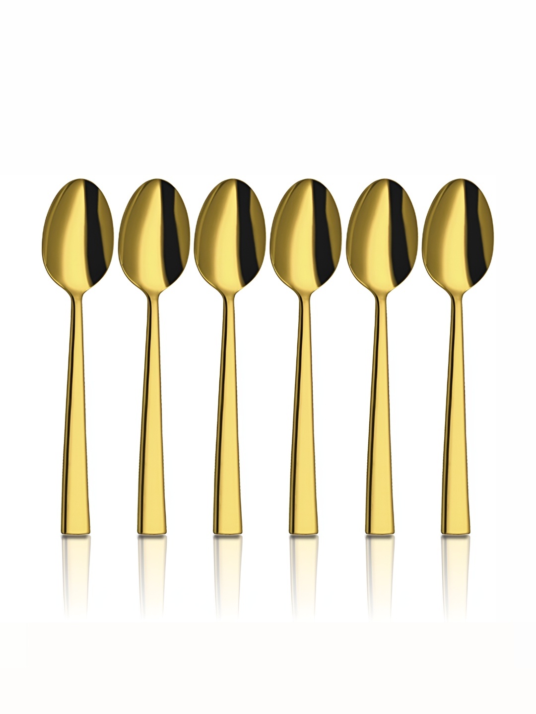 

Shri & Sam 6 Pieces PVD Coating Stainless Steel Teaspoons, Gold