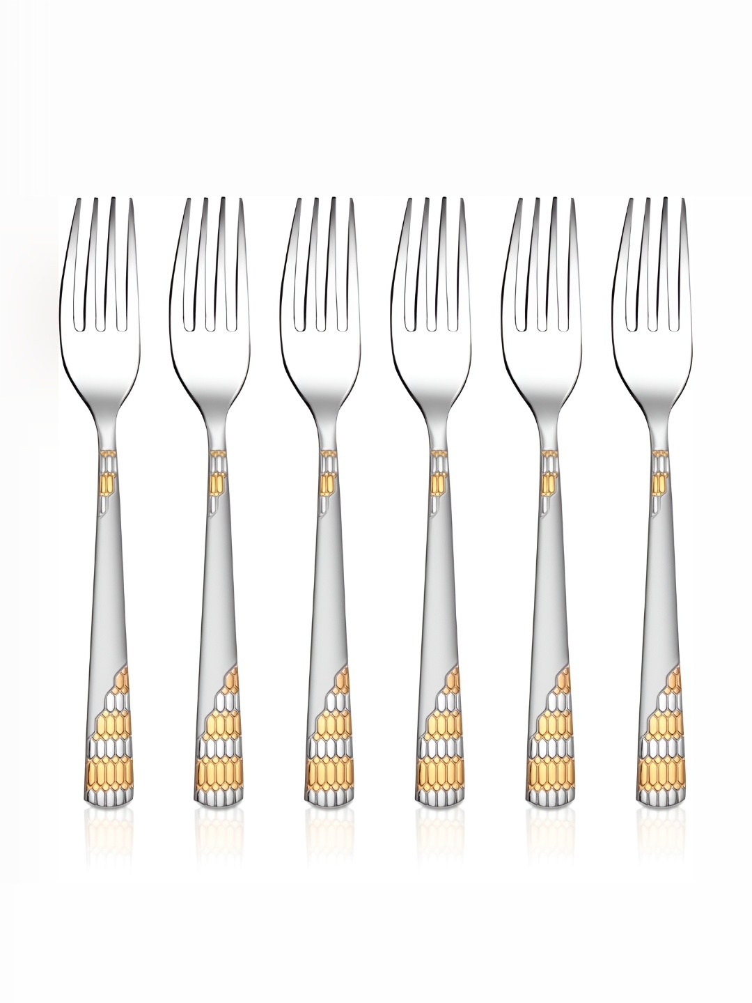 

Shri & Sam 6 Pieces Grey Baby Fork Cutlery Set