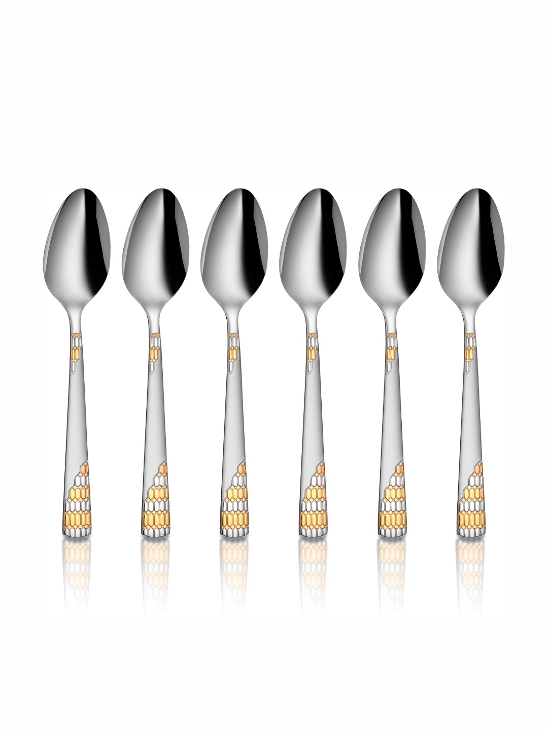 

Shri & Sam 6-pcs Stainless Steel Dessert Spoon, Silver