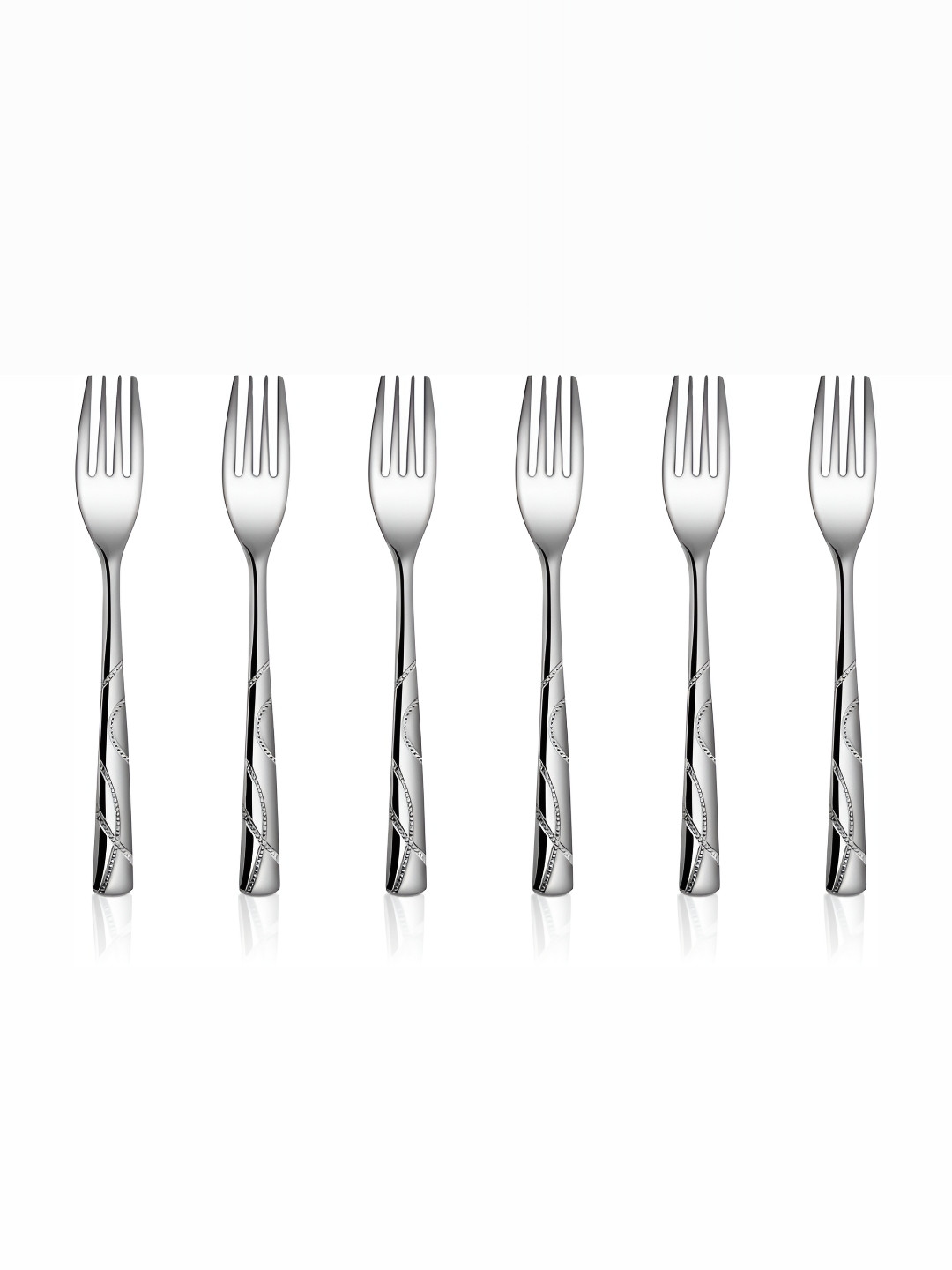 

Shri & Sam Silver Toned 6 Pieces Stainless Steel Tea Forks