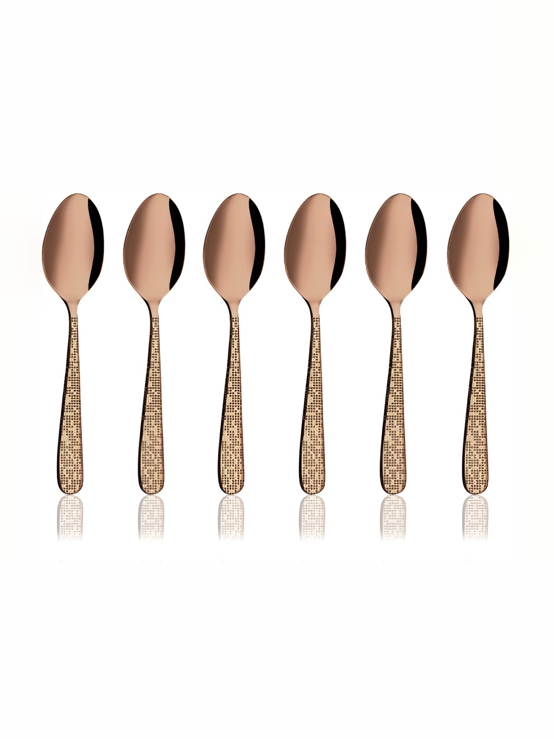 

Shri & Sam Rose Gold-Toned 6 Pieces Stainless Steel Dessert Spoons