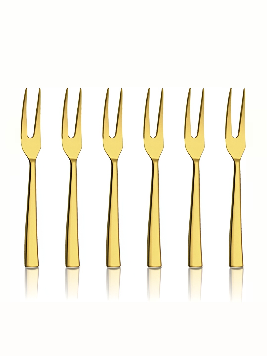 

Shri & Sam Gold toned 6 pcs PVD Coating Stainless Steel Fruit Fork