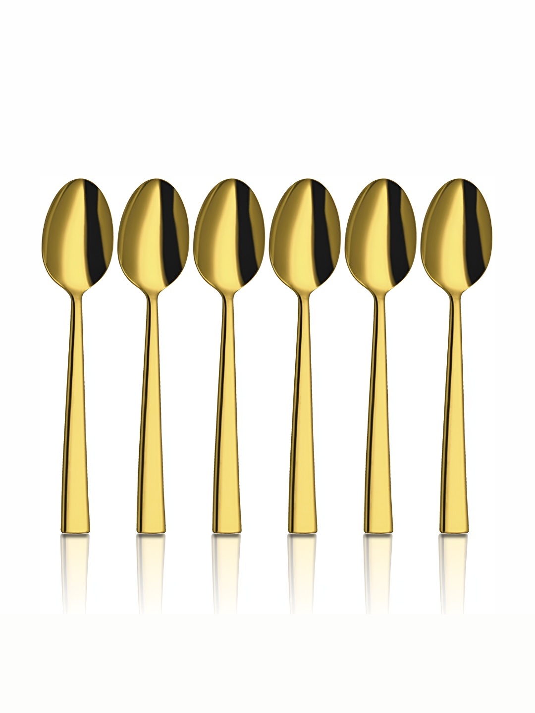 

Shri & Sam Lotus Gold Toned 6 Pieces Stainless Steel Desert Spoons