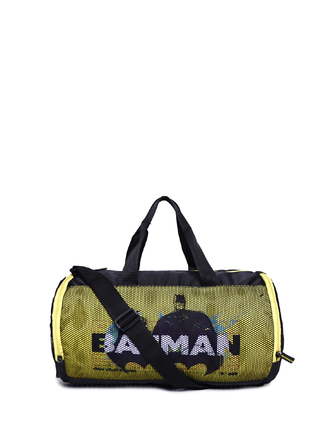 

ASTRID Men Batman Printed Medium Duffel Bag, Yellow