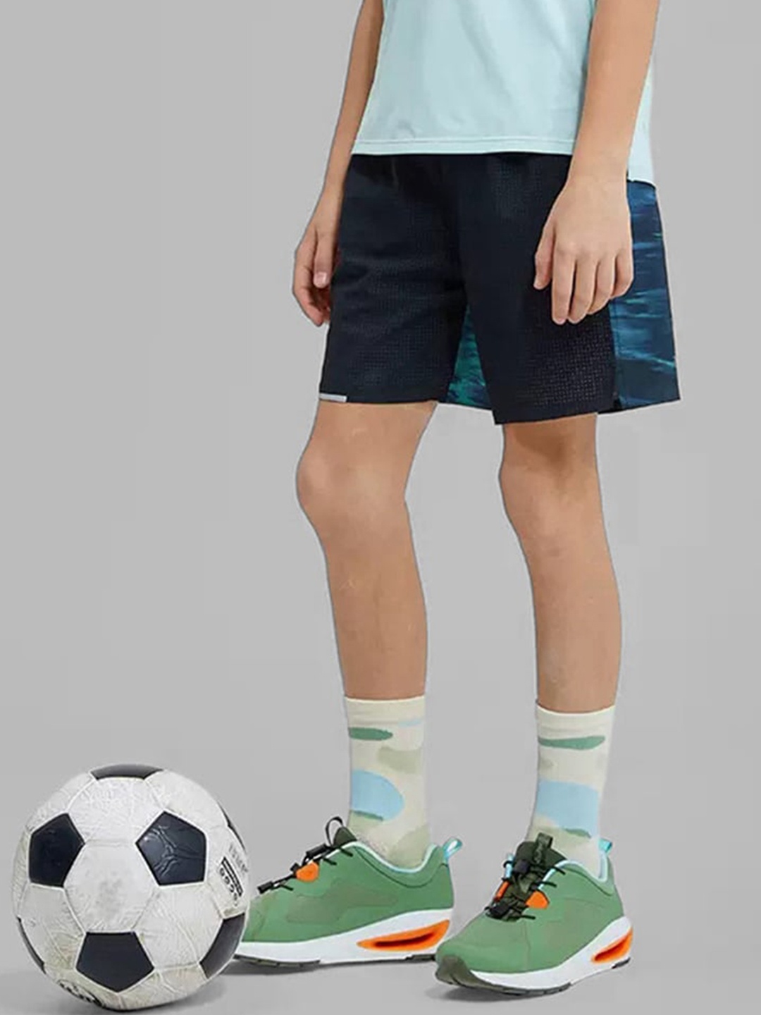 

INCLUD Boys Mid-Rise Denim Shorts, Black