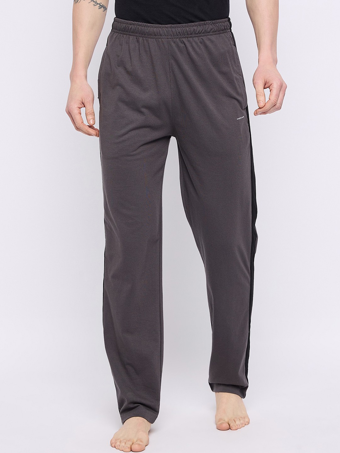 

Okane Men Cotton Mid-Rise Lounge Pant, Grey
