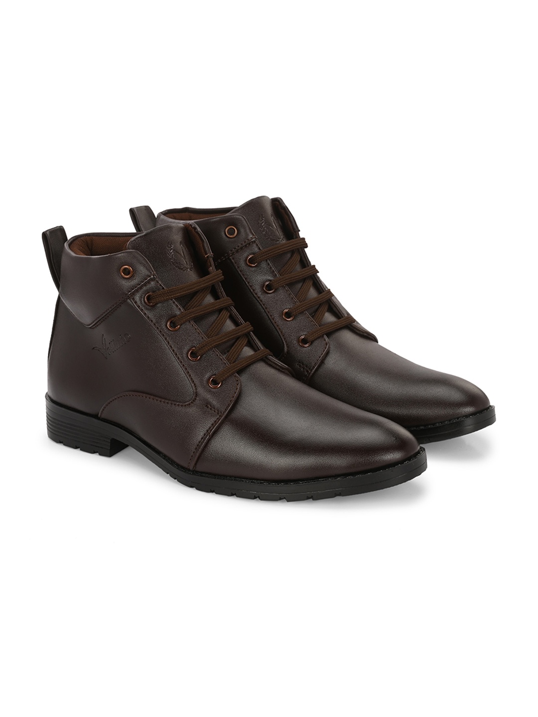 

Vellinto HOWARD Men Synthetic Leather Lace-Up Boots, Brown