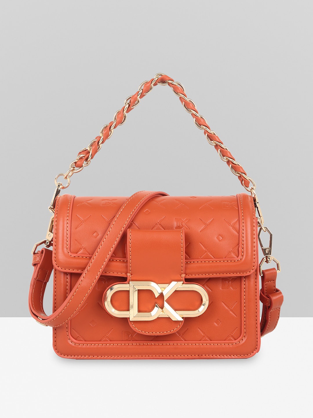 

Diana Korr PU Structured Handheld Bag, Orange