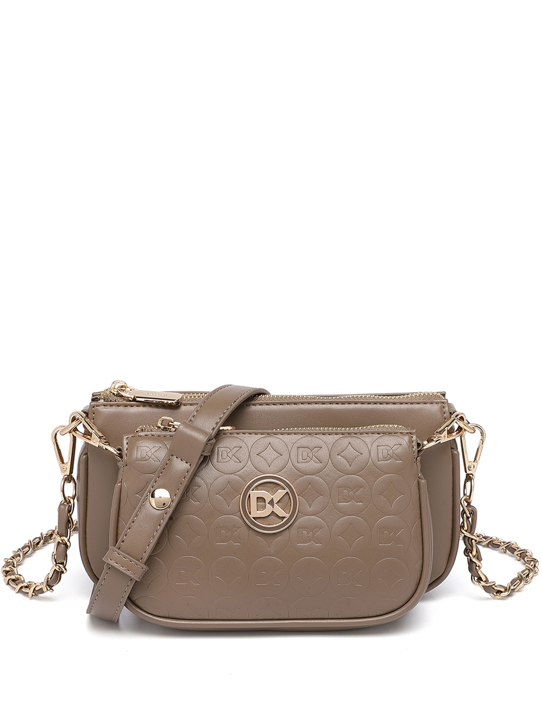 

Diana Korr PU Structured Handheld Bag with Fringed, Khaki