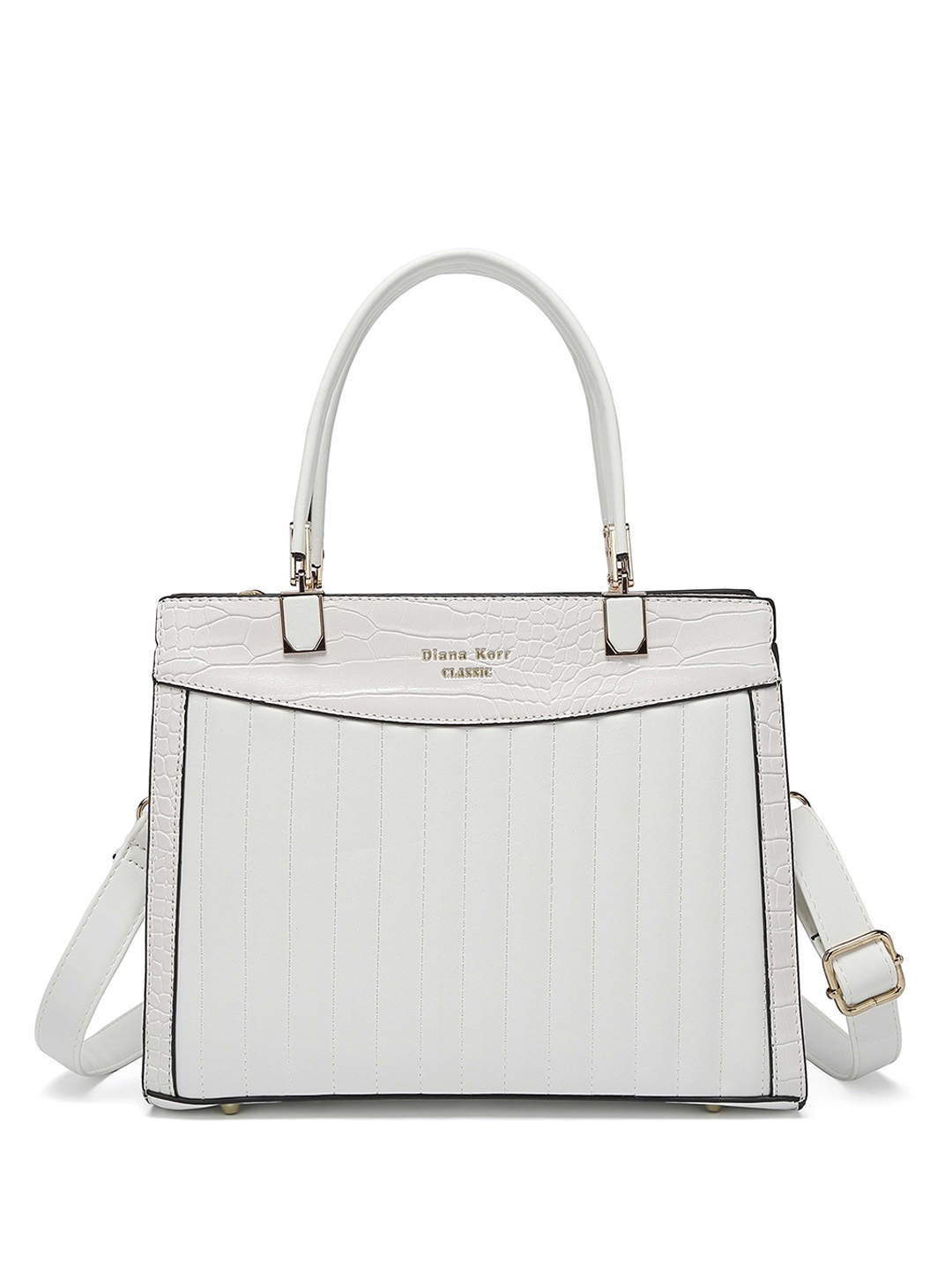 

Diana Korr Textured Structured Handheld Bag, Off white
